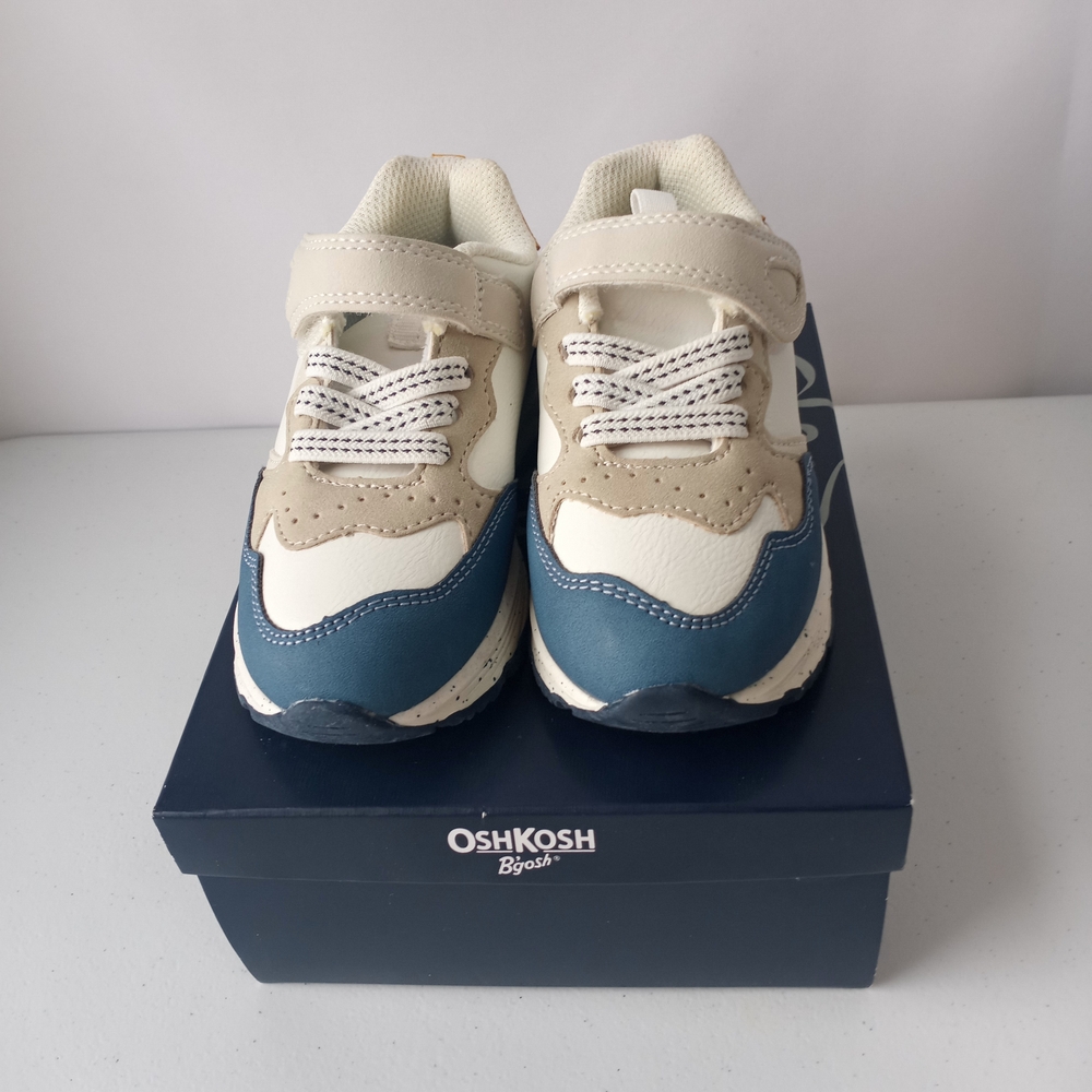 OshKosh B’gosh Toddler 10M Hudson-B Blue White Sneakers